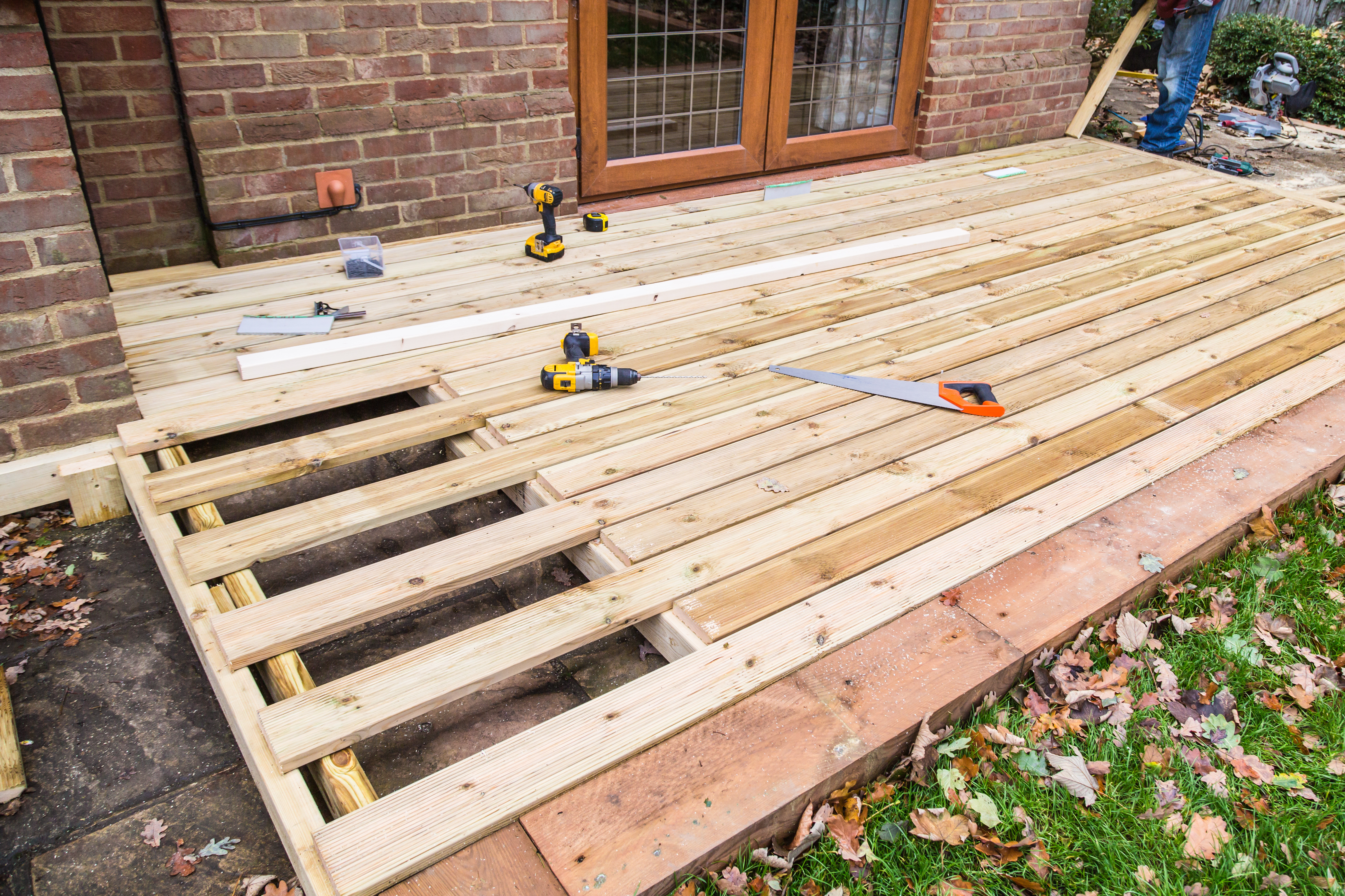 Wooden Decking, Deck, Patio Construction. — Kirkland General Contracting Wooden Decking, Deck, Patio Construction. for Kirkland General Contracting, focused on crew access