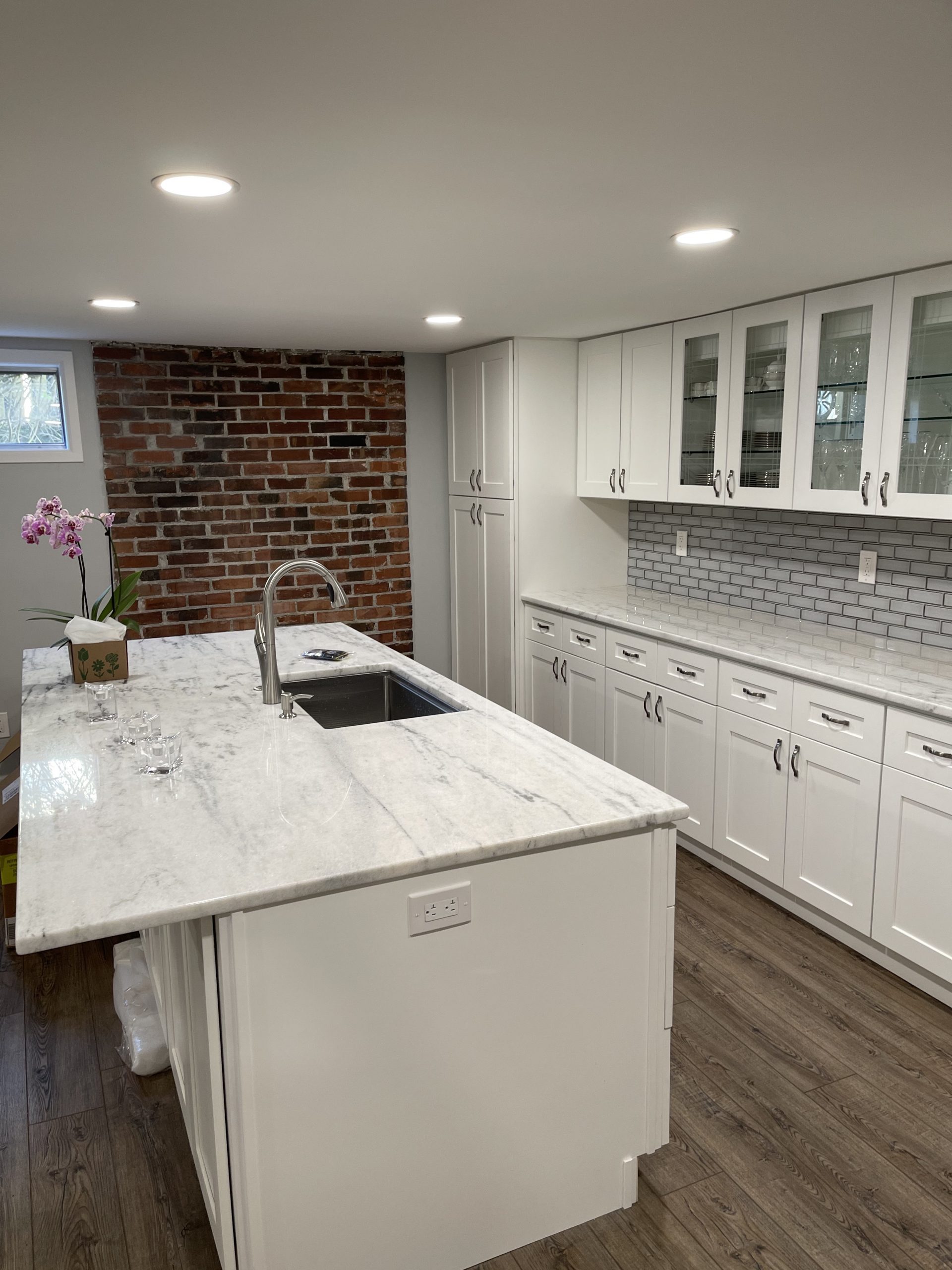 Rustic Kitchen Renovation Bellevue for Bellevue Kitchen Remodeling, focused on countertop finish