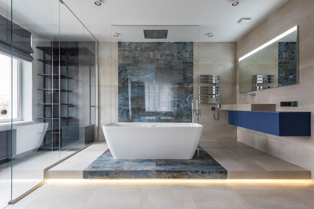 shower and tub