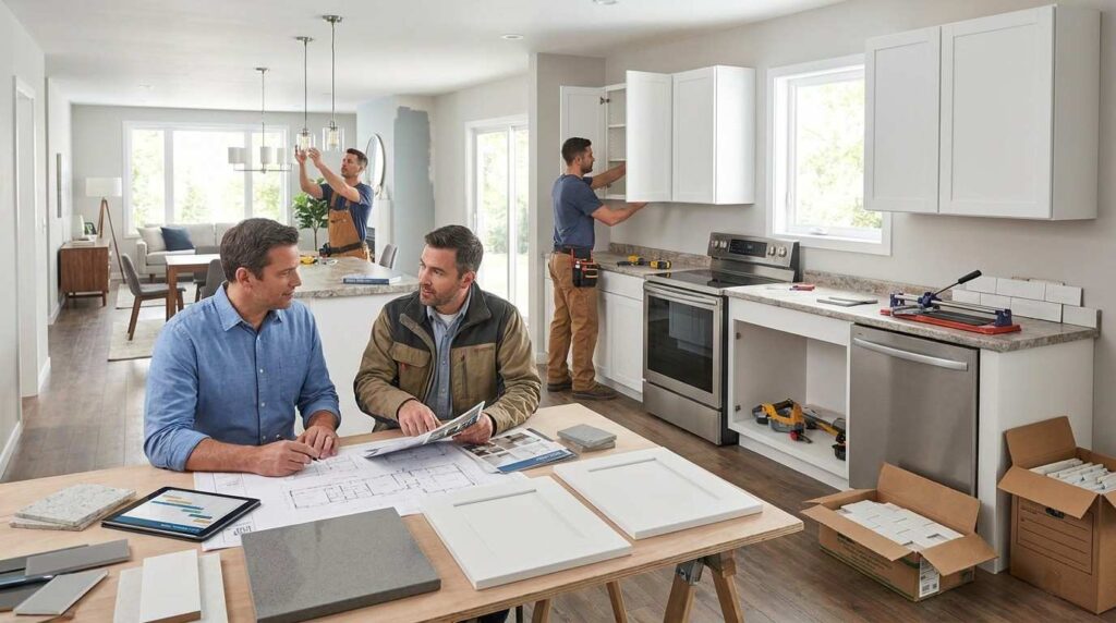 Remodeled home interior by BLC Remodeling